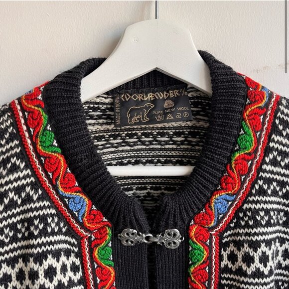 Norlender Vintage Wool Cardigan Sweater - Picture 2 of 6